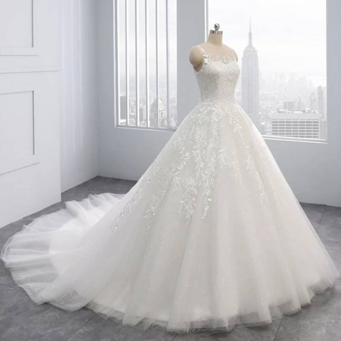 High low lace wedding dress