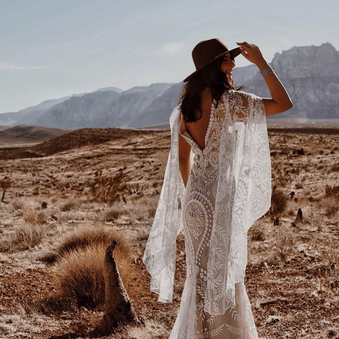 Hippie type wedding dresses