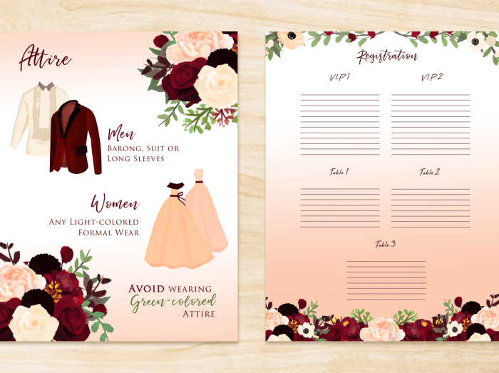 How to write dress code on wedding invitation