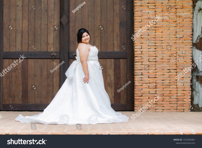 Fat brides in wedding dresses