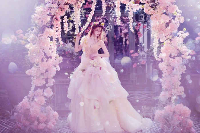 Fairy whimsical wedding dress