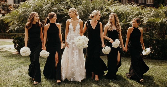 Images of black wedding dresses