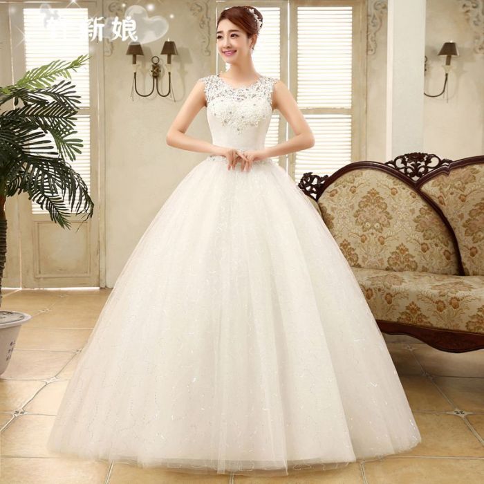 Inexpensive a line wedding dresses